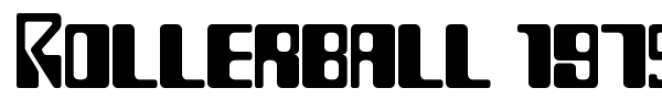 Rollerball 1975 font preview